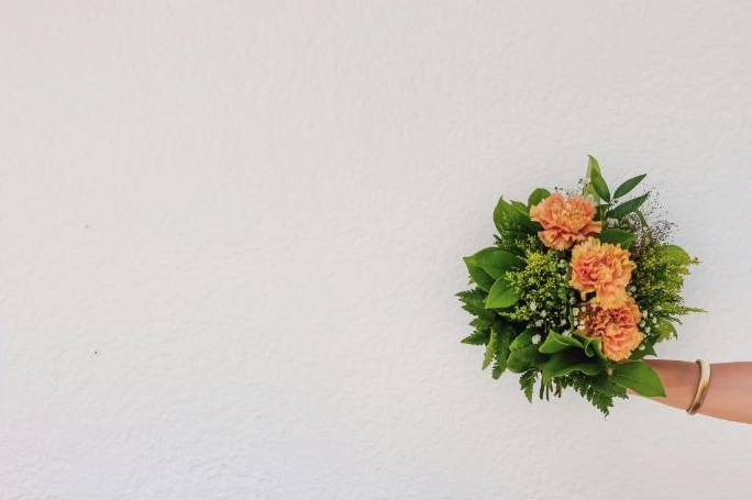 Bridal bouquet close-up